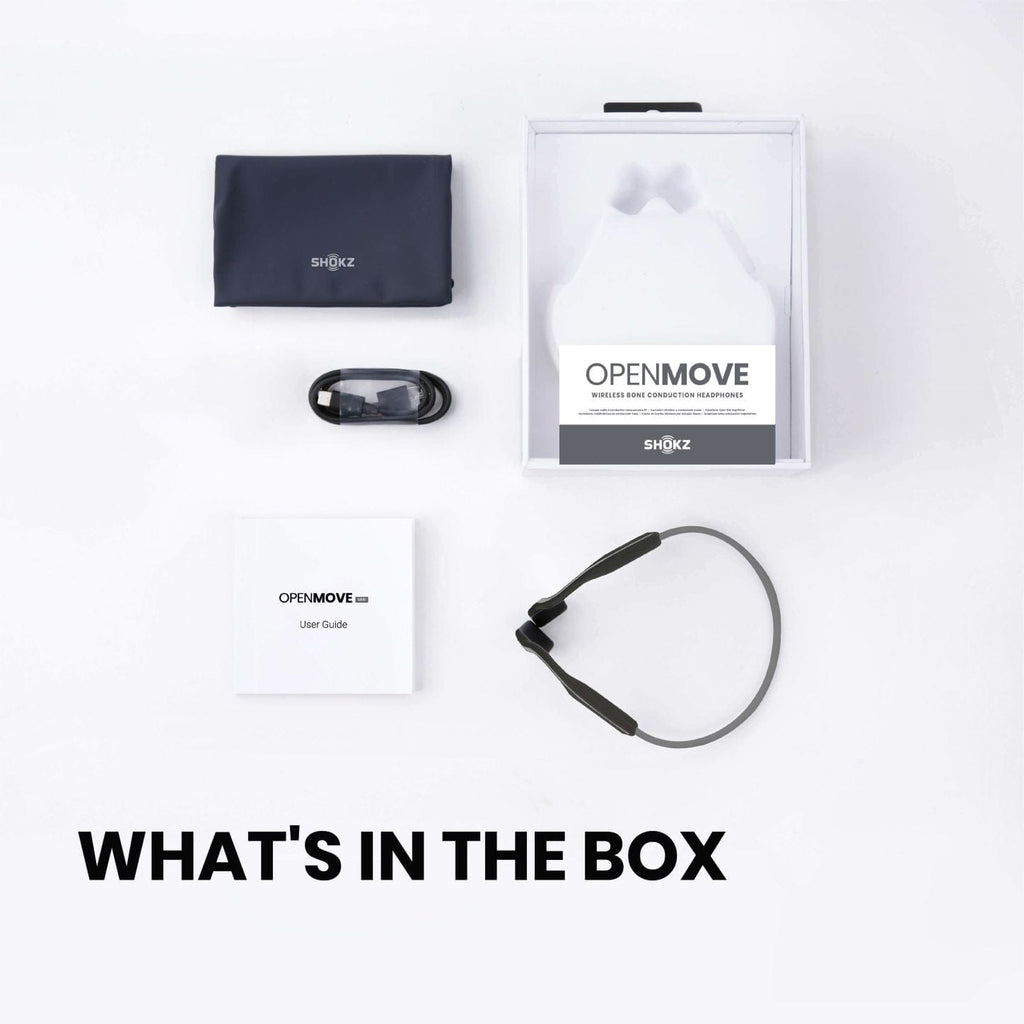 Contents of Shokz Openmove box