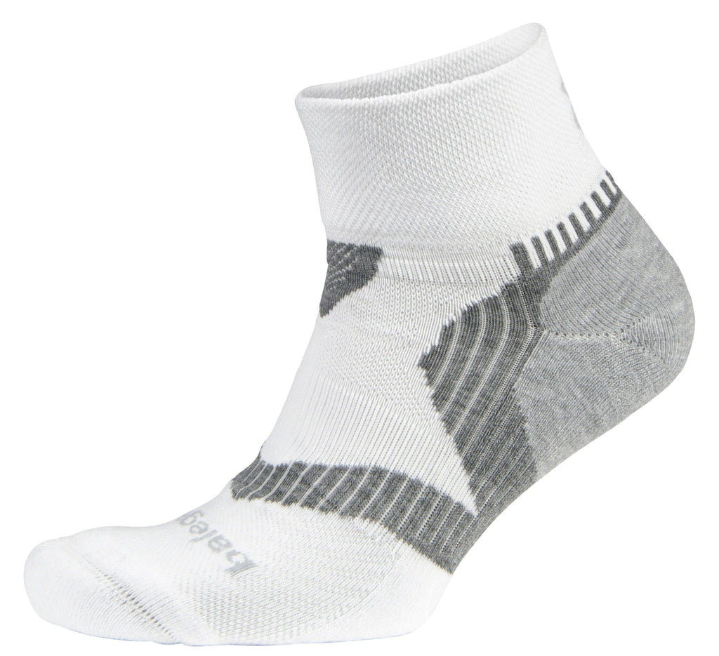 White and grey ankle sock from Balega